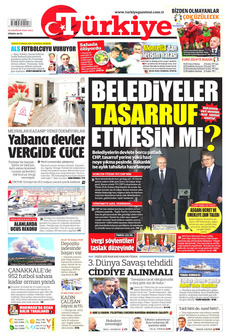 TÜRKİYE GAZETESİ 25 Haziran 2024 Gazete Manşeti Küçük