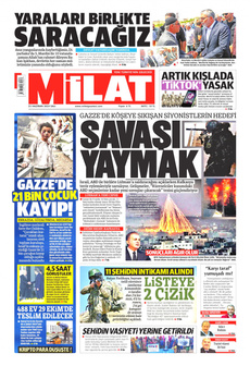 MİLAT 25 Haziran 2024 Gazete Manşeti Küçük