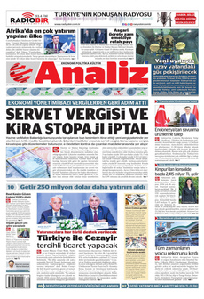 ANALİZ 25 Haziran 2024 Gazete Manşeti Küçük