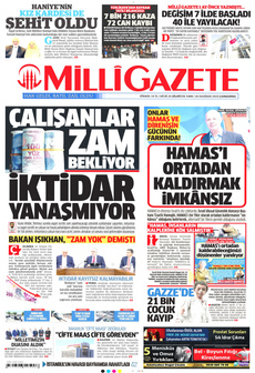 MİLLİ GAZETE 26 Haziran 2024 Gazete Manşeti Küçük