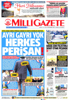 MİLLİ GAZETE 7 Temmuz 2024 Gazete Manşeti Küçük