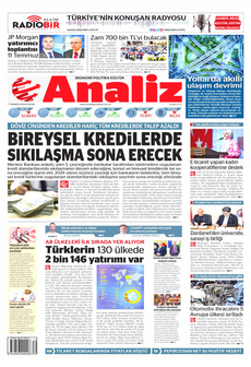 ANALİZ 7 Temmuz 2024 Gazete Manşeti Küçük