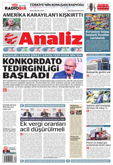 ANALİZ 23 Ağustos 2024 Gazete Manşeti Küçük