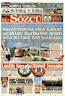 SÖZCÜ 13 Eylül 2024 Gazete Manşeti Küçük