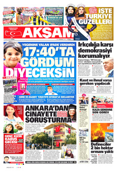 AKŞAM 13 Eylül 2024 Gazete Manşeti Küçük