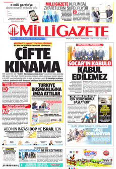 MİLLİ GAZETE 13 Eylül 2024 Gazete Manşeti Küçük