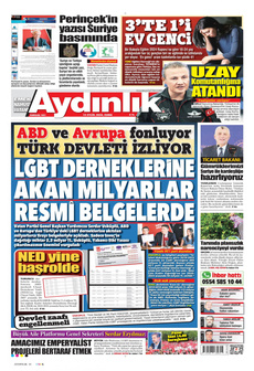 AYDINLIK GAZETESİ 13 Eylül 2024 Gazete Manşeti Küçük