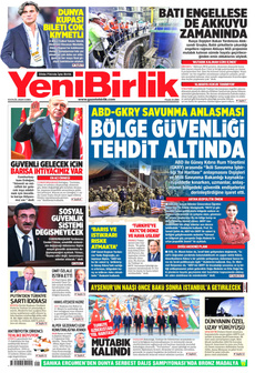 YENİBİRLİK 13 Eylül 2024 Gazete Manşeti Küçük