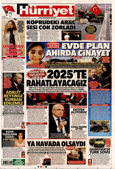 HÜRRİYET 17 Eylül 2024 Gazete Manşeti Küçük