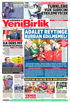 YENİBİRLİK 17 Eylül 2024 Gazete Manşeti Küçük