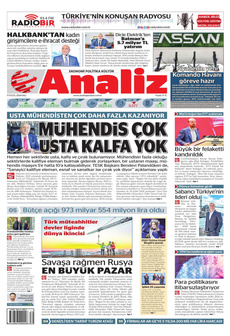 ANALİZ 17 Eylül 2024 Gazete Manşeti Küçük