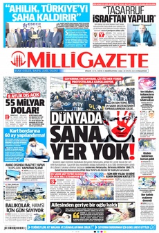 MİLLİ GAZETE 28 Eylül 2024 Gazete Manşeti Küçük