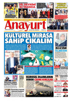 ANAYURT 28 Eylül 2024 Gazete Manşeti Küçük