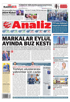 ANALİZ 15 Ekim 2024 Gazete Manşeti Küçük