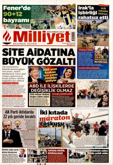 MİLLİYET 4 Kasım 2024 Gazete Manşeti Küçük