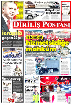 DİRİLİŞ POSTASI 4 Kasım 2024 Gazete Manşeti Küçük