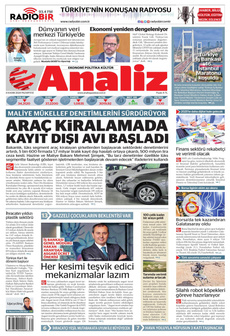 ANALİZ 4 Kasım 2024 Gazete Manşeti Küçük