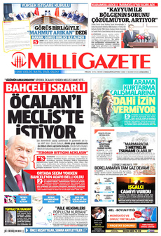 MİLLİ GAZETE 6 Kasım 2024 Gazete Manşeti Küçük