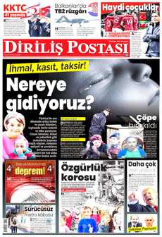 DİRİLİŞ POSTASI 16 Kasım 2024 Gazete Manşeti Küçük