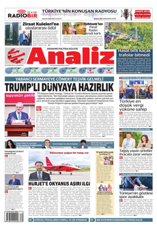 ANALİZ 16 Kasım 2024 Gazete Manşeti Küçük