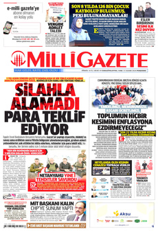 MİLLİ GAZETE 21 Kasım 2024 Gazete Manşeti Küçük