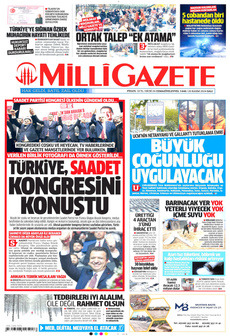 MİLLİ GAZETE 26 Kasım 2024 Gazete Manşeti Küçük