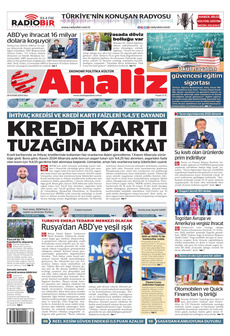 ANALİZ 26 Kasım 2024 Gazete Manşeti Küçük