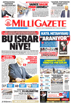 MİLLİ GAZETE 27 Kasım 2024 Gazete Manşeti Küçük