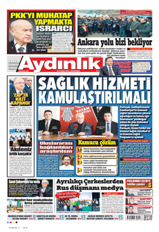 AYDINLIK GAZETESİ 27 Kasım 2024 Gazete Manşeti Küçük