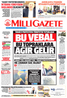 MİLLİ GAZETE 3 Aralık 2024 Gazete Manşeti Küçük