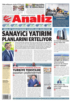 ANALİZ 4 Aralık 2024 Gazete Manşeti Küçük