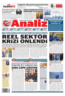 ANALİZ 7 Ocak 2025 Gazete Manşeti Küçük