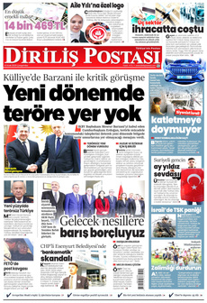 DİRİLİŞ POSTASI 8 Ocak 2025 Gazete Manşeti Küçük