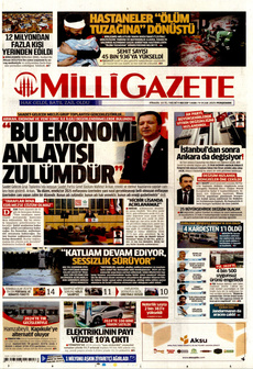 MİLLİ GAZETE 9 Ocak 2025 Gazete Manşeti Küçük