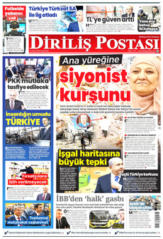 DİRİLİŞ POSTASI 9 Ocak 2025 Gazete Manşeti Küçük