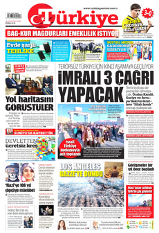 TÜRKİYE GAZETESİ 10 Ocak 2025 Gazete Manşeti Küçük