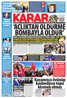 KARAR 20 Mayıs 2025 Gazete Manşeti Küçük