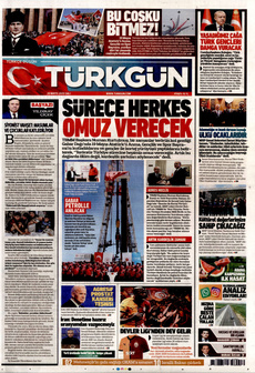TÜRKGÜN 20 Mayıs 2025 Gazete Manşeti Küçük