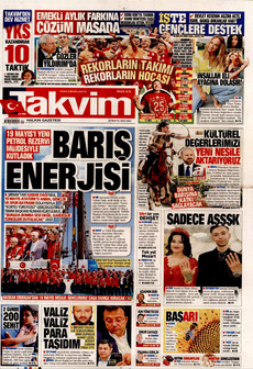 TAKVİM 20 Mayıs 2025 Gazete Manşeti Küçük