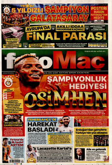 FOTOMAÇ 20 Mayıs 2025 Gazete Manşeti Küçük