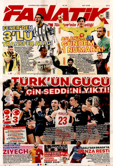 FANATİK 9 Haziran 2025 Gazete Manşeti Küçük
