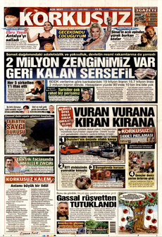 KORKUSUZ 9 Haziran 2025 Gazete Manşeti Küçük