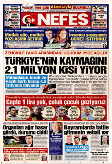 NEFES 9 Haziran 2025 Gazete Manşeti Küçük