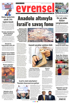 EVRENSEL 21 Temmuz 2025 Gazete Manşeti Küçük