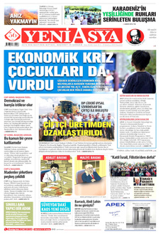 YENİ ASYA 21 Temmuz 2025 Gazete Manşeti Küçük