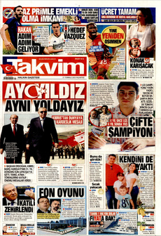 TAKVİM 21 Temmuz 2025 Gazete Manşeti Küçük