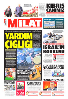 MİLAT 21 Temmuz 2025 Gazete Manşeti Küçük
