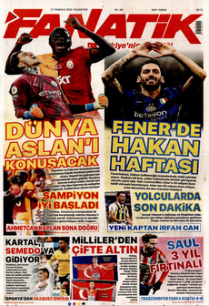 FANATİK 21 Temmuz 2025 Gazete Manşeti Küçük