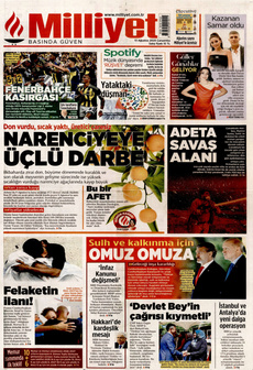 MİLLİYET 13 Ağustos 2025 Gazete Manşeti Küçük