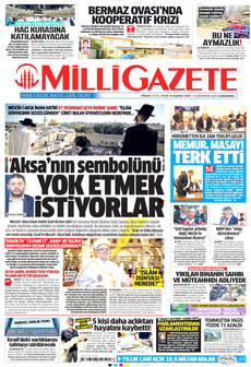 MİLLİ GAZETE 13 Ağustos 2025 Gazete Manşeti Küçük